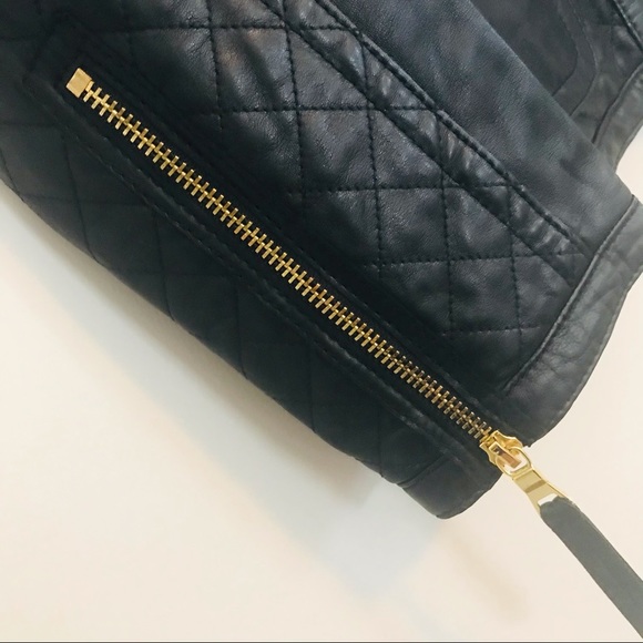 🔶TORY BURCH | XL | Soft Leather Moto - Picture 5 of 16